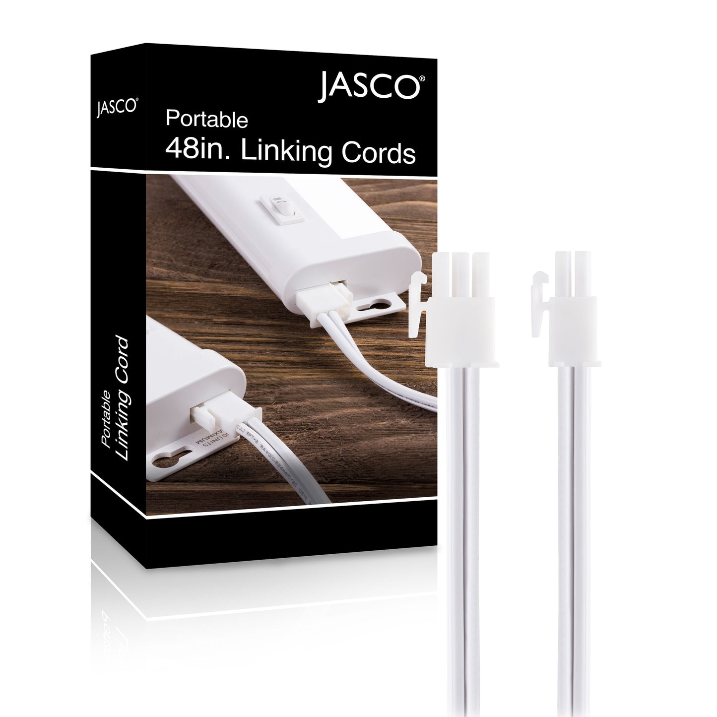 Jasco 48in. Under Cabinet Light Fixture Linking Cord, White