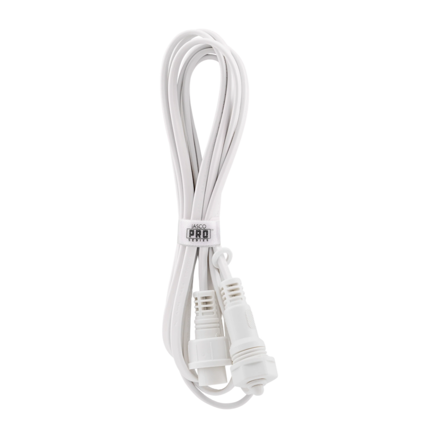 JascoPro Under Eave Light Extension Cord, 10ft, White, 2pc