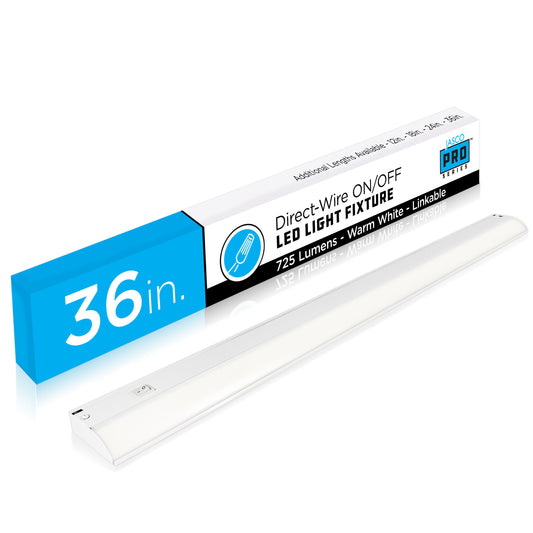 JascoPro Direct-Wire LED Light Fixture, 36in., 3000k