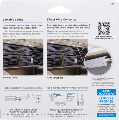 Enbrighten Plug-in to Hardwire Converter