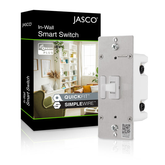 Jasco Z-Wave Plus In-Wall Smart Switch, White Toggle, 500s, Chassis 2.0 For 14319