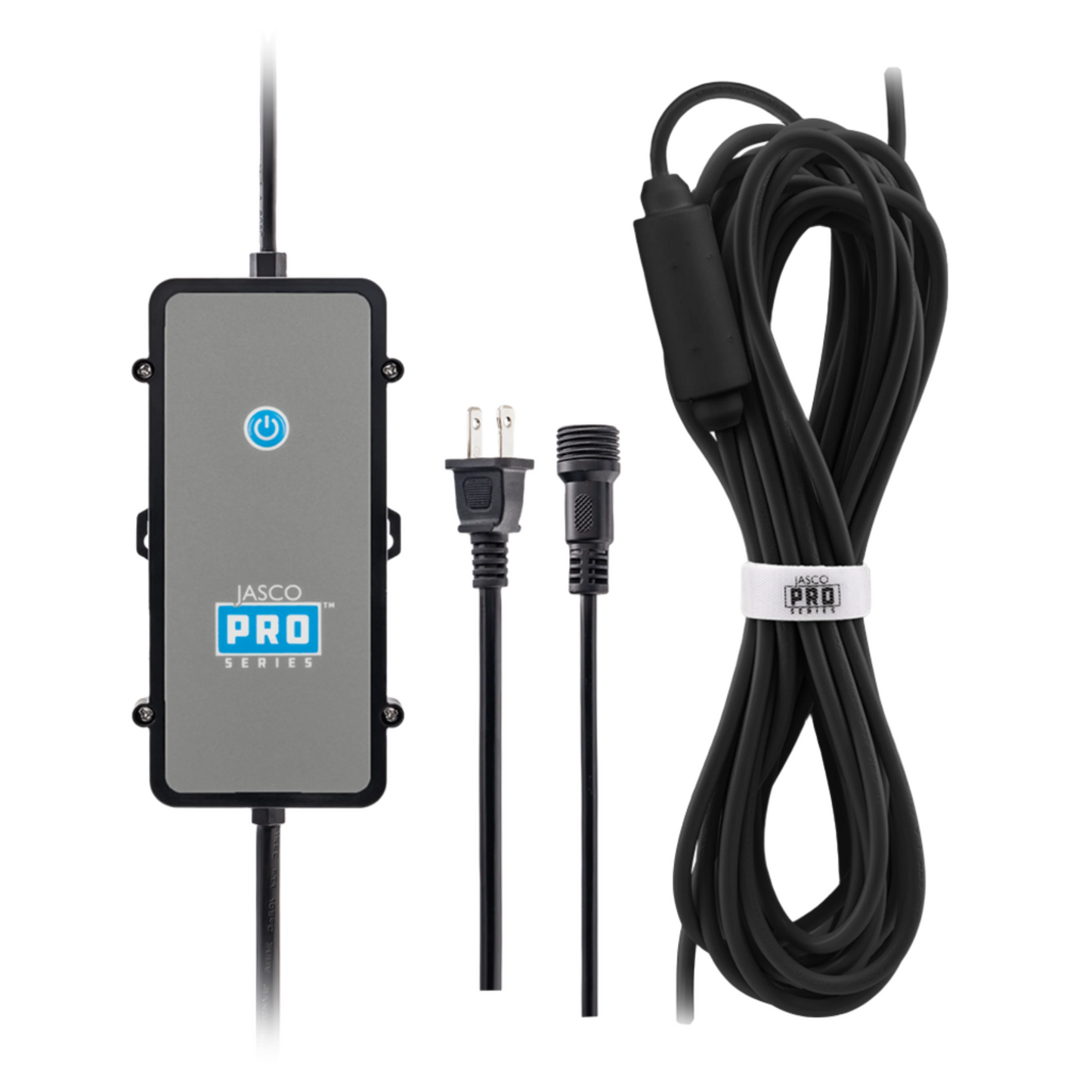 JascoPro Under Eave Light Power Supply, Includes Screws And Clips, Black