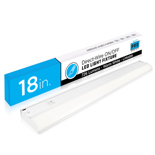 JascoPro Direct-Wire LED Light Fixture, 18in., 3000k