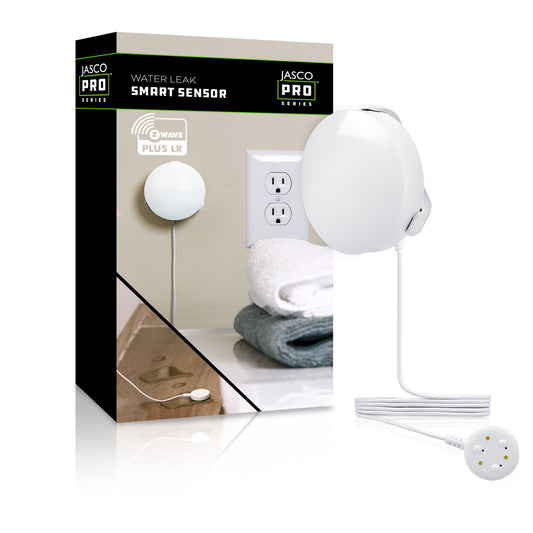 JascoPro Z-Wave Water Leak Sensor, Detachable Probe, 800swb