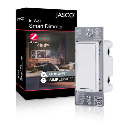 Jasco Zigbee 3.0 In-Wall Paddle Dimmer, No Energy Monitoring